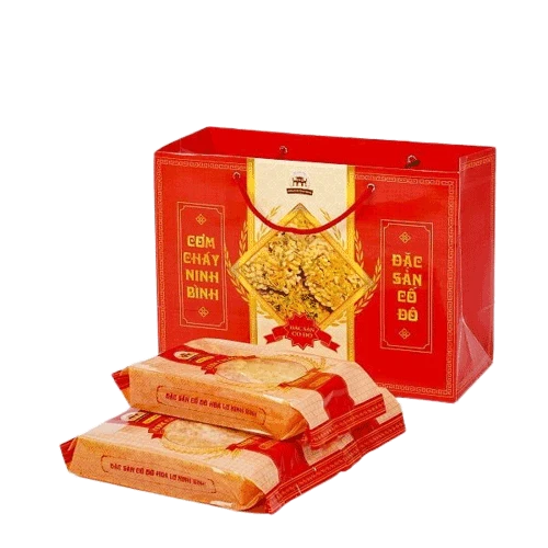 Xách Quà Cơm Cháy 1200g Siêu Chà Bông (6 gói 200g)