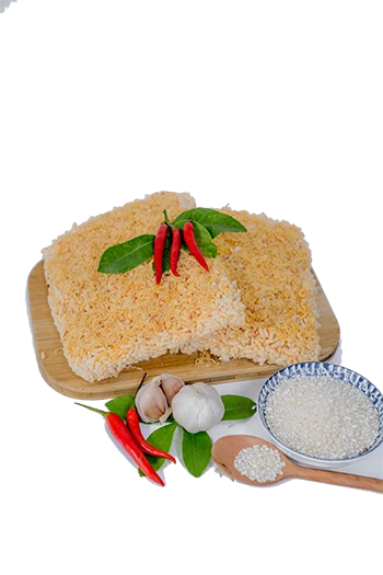 (165g) Cơm Cháy Chà Bông - Nếp Cái Hoa Vàng - Ruốc Heo Nhà Làm Túi Riêng - 4 Vị Sốt Đặc Trưng