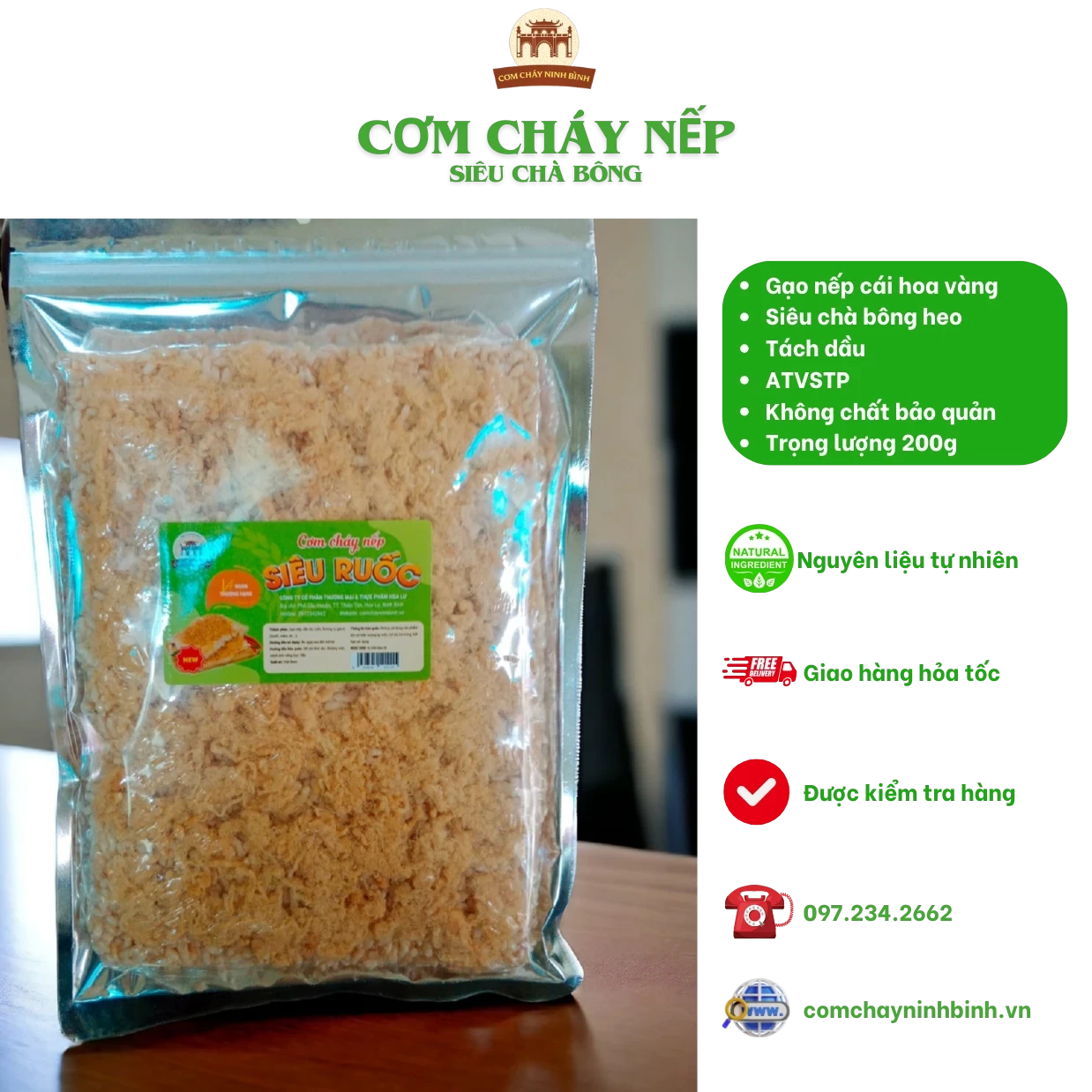 Cơm Cháy Siêu Chà Bông Không Cay